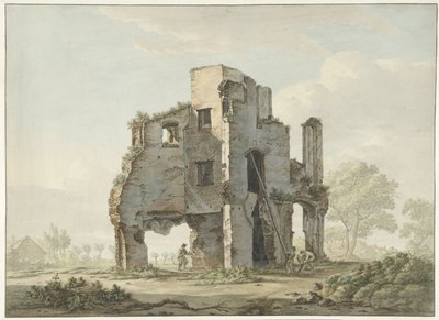 Der Abriss der Ruine der Abtei von Rijnsburg von Johannes van Lexmond