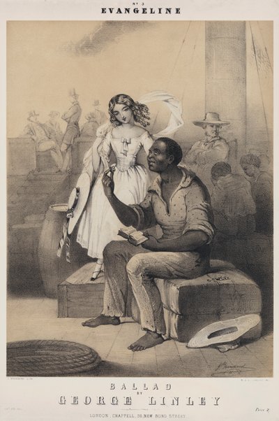 Evangeline, Ballade von George Linley von John (after) Brandard