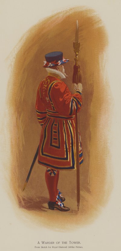Ein Wächter des Towers (Farblithografie) von John (after) Charlton