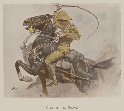 Kanonen an die Front von John (after) Charlton