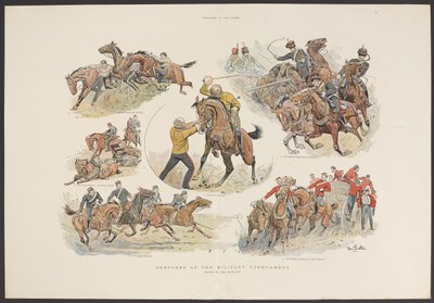 Skizzen beim Militärturnier von John (after) Charlton