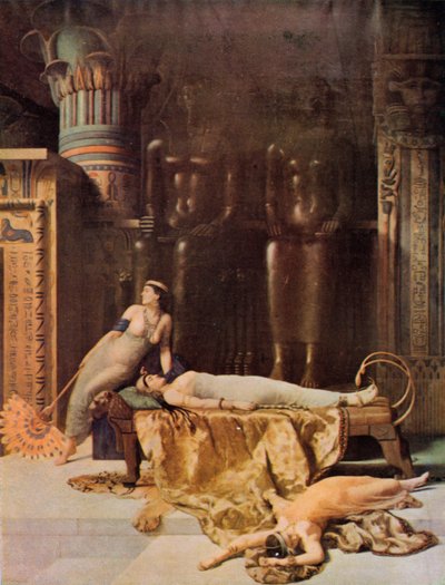 Shakespeare: Tod der Kleopatra, Antonius und Kleopatra, Akt V, Szene 2 von John (after) Collier
