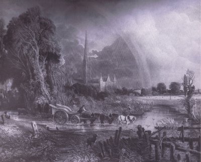 Kathedrale von Salisbury von den Wiesen, Bibbys Jahrbuch von John (after) Constable
