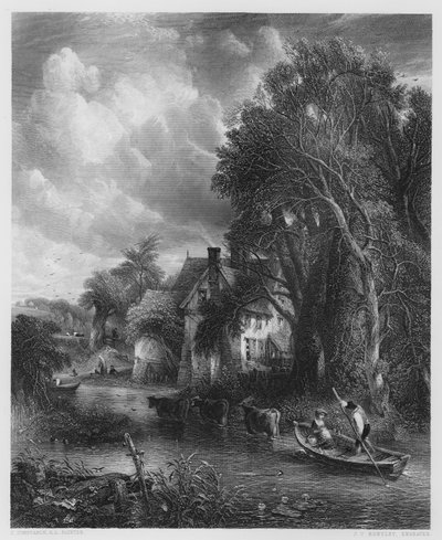 Die Tal-Farm, nach dem Bild in der Vernon-Galerie (Gravur) von John (after) Constable