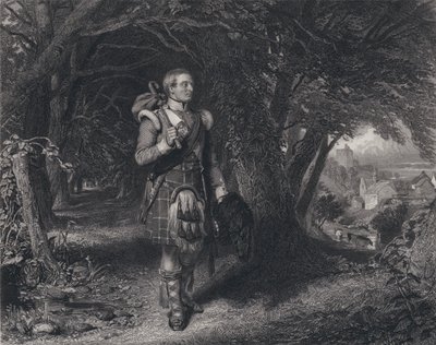 Illustration für Die Rückkehr des Soldaten von Robert Burns von John (after) Faed