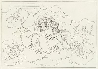 Himmlische Meteore, Paradies, Gesang 30 (Stich) von John (after) Flaxman