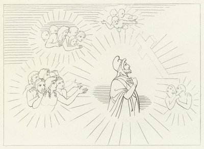 Himmlische Herrlichkeiten, Paradies, Gesang 20 (Stich) von John (after) Flaxman