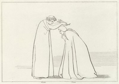 Demut, Fegefeuer, Gesang 1 (Gravur) von John (after) Flaxman