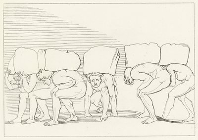 Die Stolzen, Fegefeuer, Gesang 11 (Gravur) von John (after) Flaxman