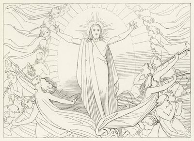 Der Triumph Christi, Paradies, Gesang 23 (Stich) von John (after) Flaxman