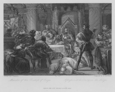 Mord am Bischof von Lüttich von John (after) Gilbert