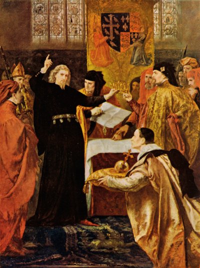 Shakespeare: Die Abdankung von Richard dem Zweiten, König Richard II, Akt IV, Szene 1 von John (after) Gilbert