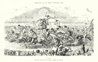 Denkmäler der Großen Ausstellung 1851, Das Große Derby-Rennen von 1851 (Gravur) von John (after) Leech