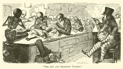 Der Jude und die Skelettschneider von John (after) Leech