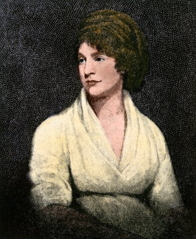 Porträt von Mary Wollstonecraft (1759-97) von John (after) Opie