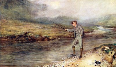 Forellenfischen in den Highlands von John (after) Pettie