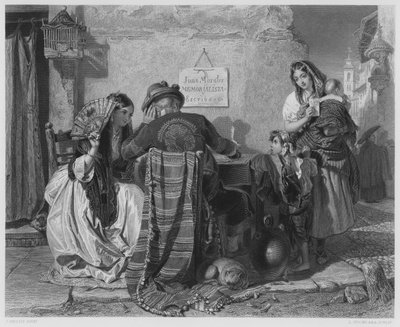 Der Briefschreiber, Sevilla von John (after) Phillip