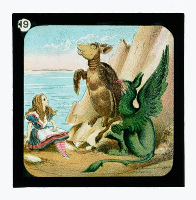 Alice im Wunderland, Farbige Laternenbilder von John (after) Tenniel