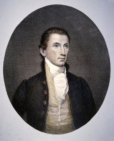 James Monroe (1758-1831) graviert von Asher Brown Durand (1796-1886) von John (after) Vanderlyn