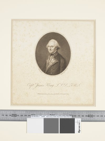 Captain James King (Stich von Francesco Bartolozzi) von John (after) Webber