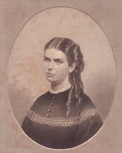 Porträt von Ada Kinsman (1845-1871), Frau von Reverend Edward Archibald Wanless, Gravur von FE Jones, um 1870 von Walter Charles Mills