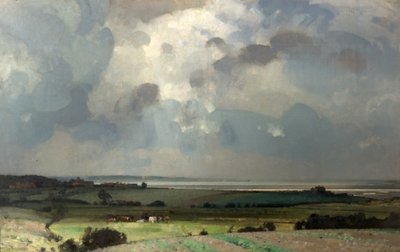 Das Ästuar, Wells-next-the-Sea, Norfolk von John Alfred Arnesby Brown