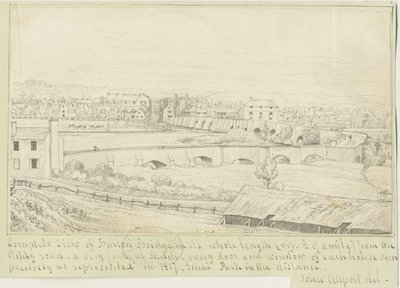 Burton-upon-Trent Brücke und Stadt von John Allport