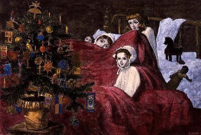 Die private Ansicht, Illustrated London News, 23. Dezember 1865 von John Anster Fitzgerald