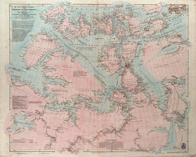 Die arktischen Küsten Amerikas von der Baffin Bay bis zum Cape Bathurst, die von den Offizieren der verschiedenen britischen Expeditionen zwischen 1818 und 1859 erkundet wurden von John Arrowsmith