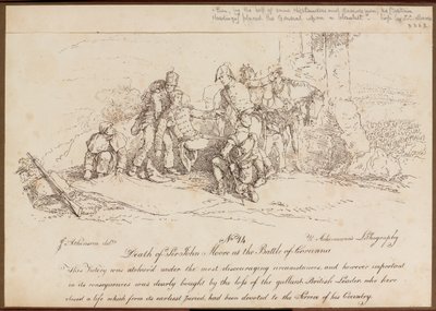 ?Tod von Sir John Moore in der Schlacht von Corunna?, 16. Januar 1809 von John Augustus Atkinson