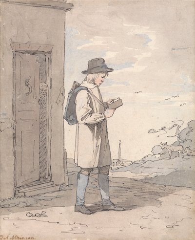 Auf dem Weg zur Schule von John Augustus Atkinson