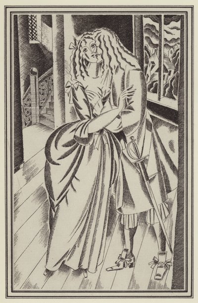 Illustration für Moll Flanders von Daniel Defoe von John Austen