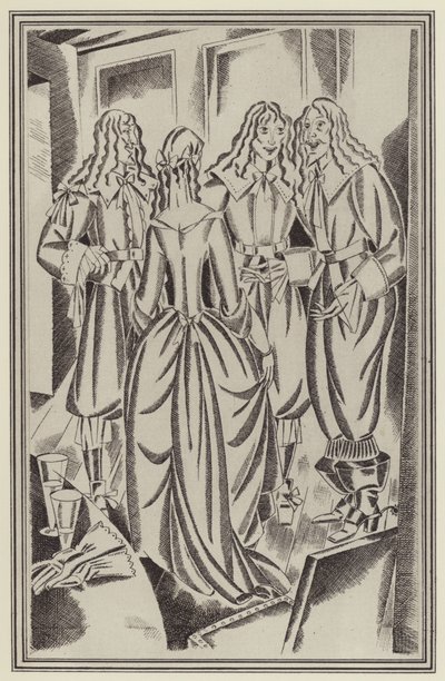 Illustration für Moll Flanders von Daniel Defoe von John Austen
