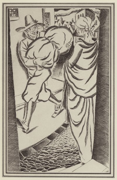 Illustration für Moll Flanders von Daniel Defoe von John Austen