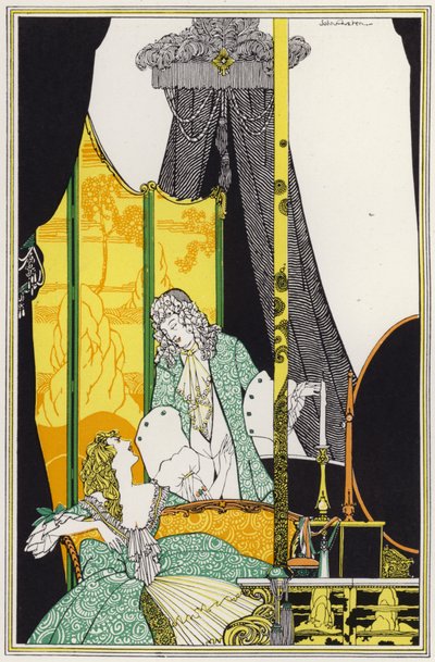 Illustration für "Rogues In Porcelain", Eine Sammlung von Gedichten aus dem 18. Jahrhundert von John Austen