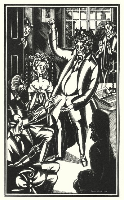 Illustration für Tristram Shandy von Laurence Sterne von John Austen