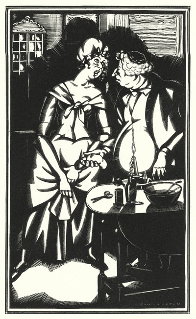 Illustration für Tristram Shandy von Laurence Sterne von John Austen