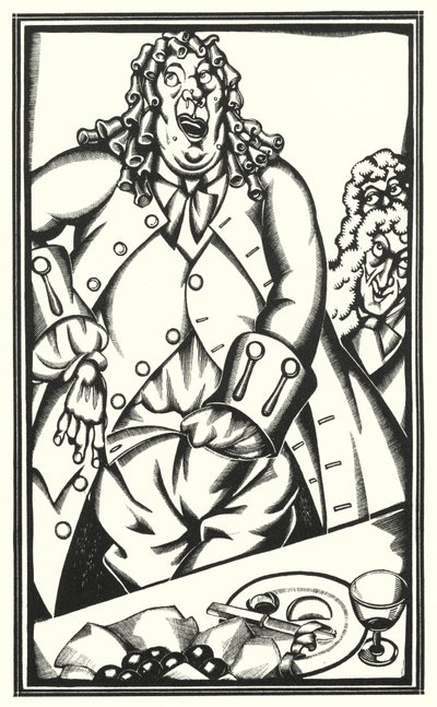 Illustration für Tristram Shandy von Laurence Sterne von John Austen