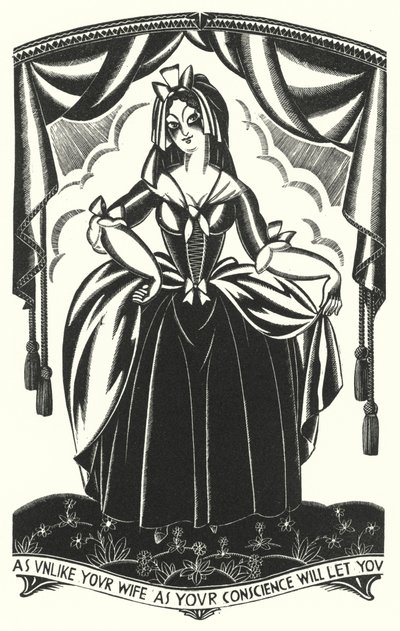 Illustration für Tristram Shandy von Laurence Sterne von John Austen
