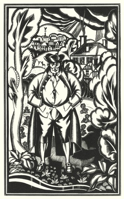 Illustration für Tristram Shandy von Laurence Sterne von John Austen