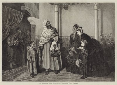 Die Präsentation, englische Damen besuchen das Haus eines Mauren von John Bagnold Burgess