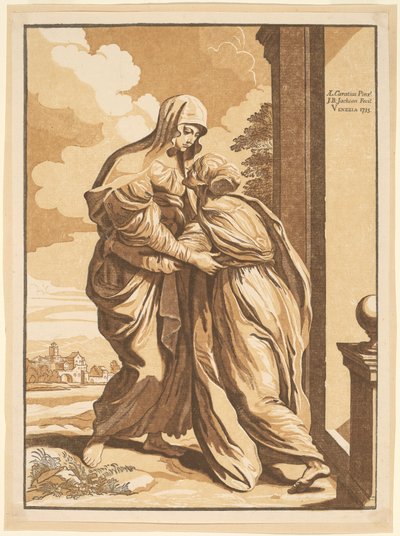 Die Heimsuchung von John Baptist Jackson, after Annibale Carracci