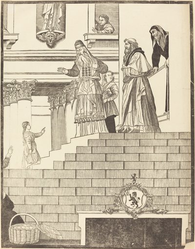 Darstellung der Jungfrau im Tempel (rechte Tafel) von John Baptist Jackson after Titian