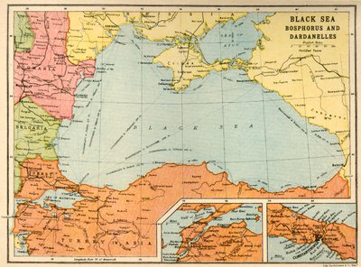 Schwarzes Meer: Bosporus und Dardanellen, ca. 1914, ca. 1920 von John Bartholomew and Son