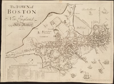 Die Stadt Boston in Neuengland von John Bonner
