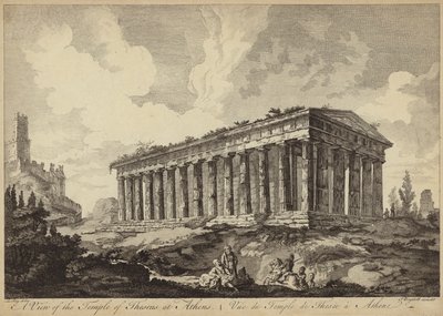 Ansicht des Theseustempels, Athen, Griechenland (Stich) von John Boydell