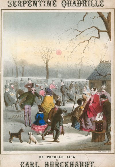 Musikalische Partitur für Serpentine Quadrille auf populären Melodien von Carl Burckhardt von John Brandard