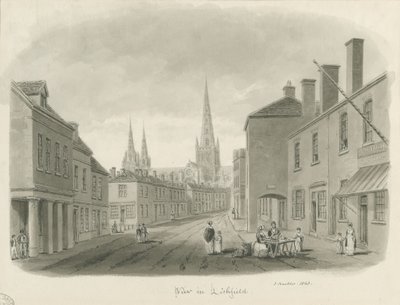 Lichfield - Straßenansicht von John Buckler