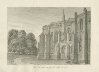 Lichfield Kathedrale - Nordansicht von John Buckler