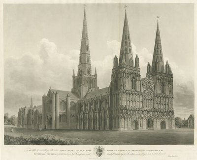 Lichfield Kathedrale - Nordwestansicht von John Buckler